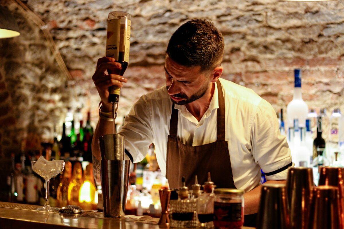 the man who makes a coctail