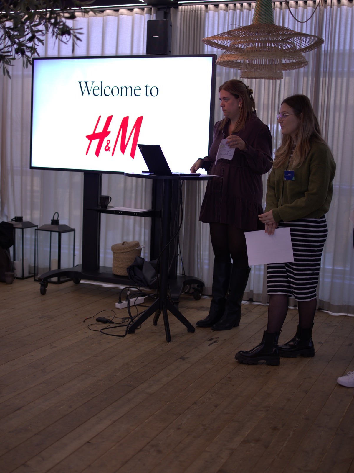 Presentation på H&M-eventet